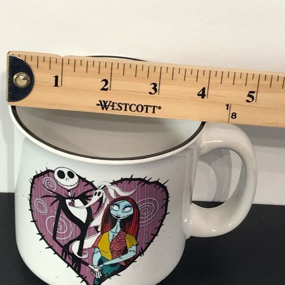 The Nightmare Before Christmas 20 oz Ceramic Mug Jack and Sally Heart Large Cup - Picture 11 of 11